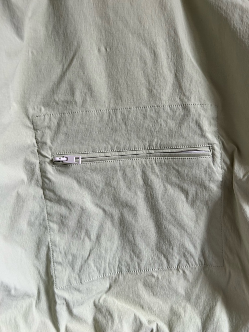 MWL Madewell Light Cream Hooded Bomber Jacket - Picture 4 of 7